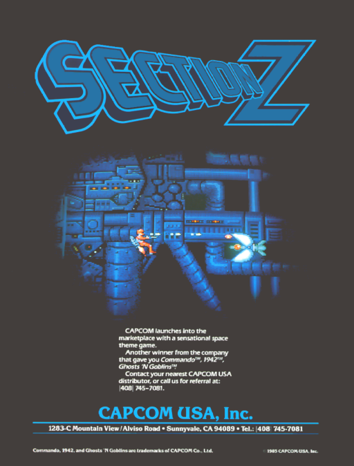 Section Z (set 2) Arcade Game Cover